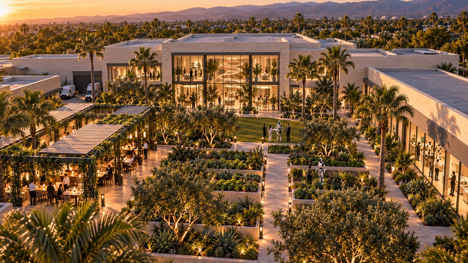 Concept rendering: Garden courtyard